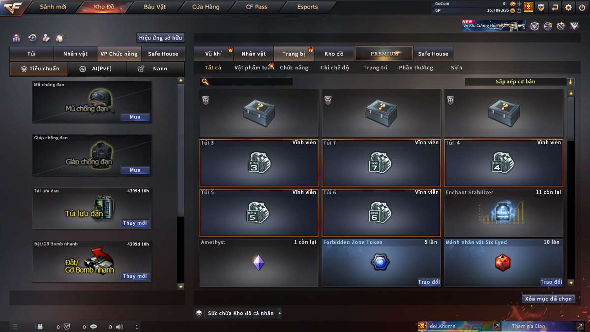 shop acc cf uy tin gia re